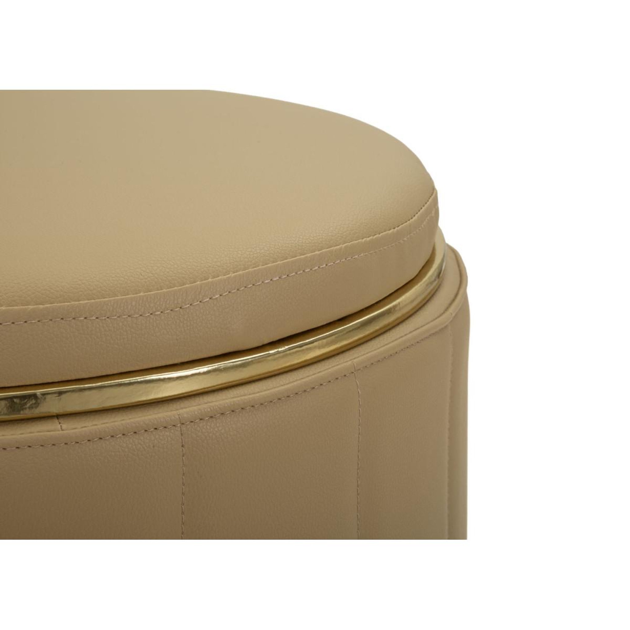 Voir la diapositive 3 : Paris Prix Pouf coffre design  london  46cm marron