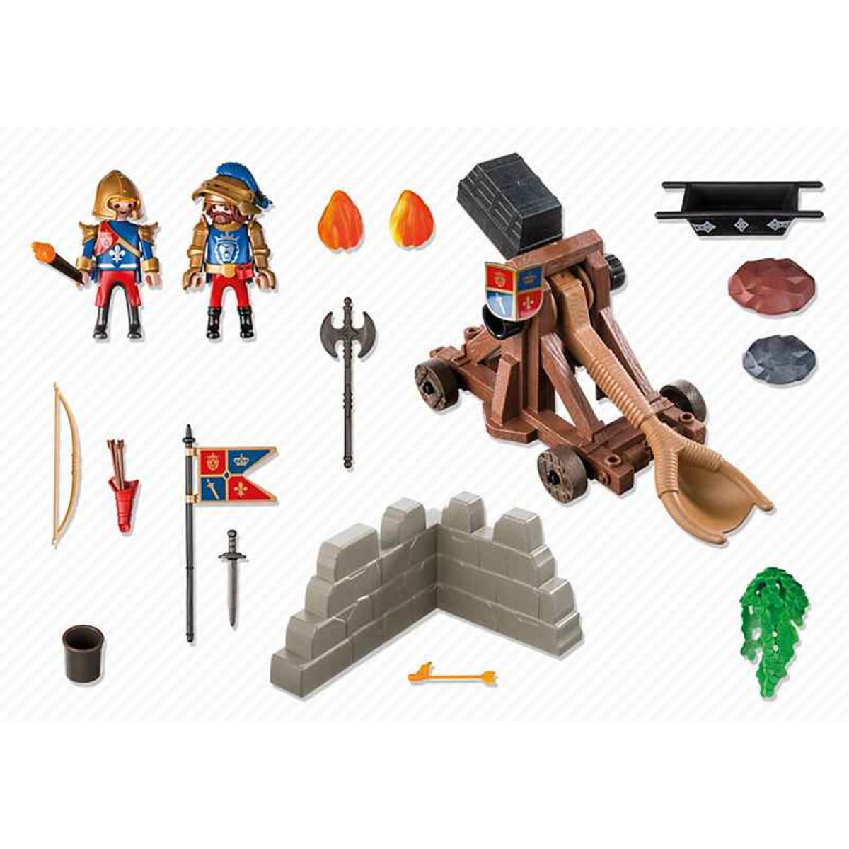 PLAYMOBIL 6039 - Chevaliers du lion impérial avec catapulte