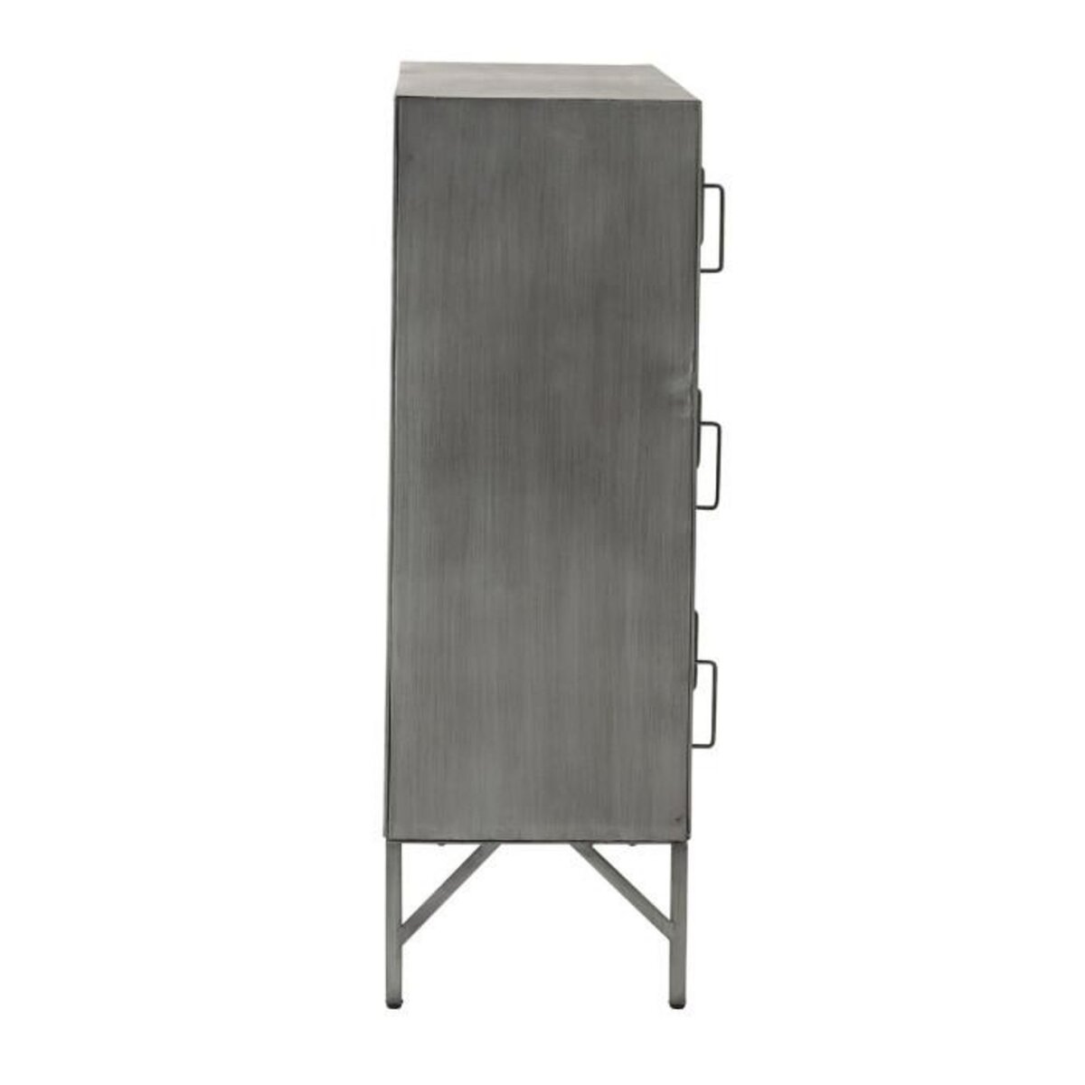 Paris Prix Commode 9 Portes en Métal  Popa  113cm Argent