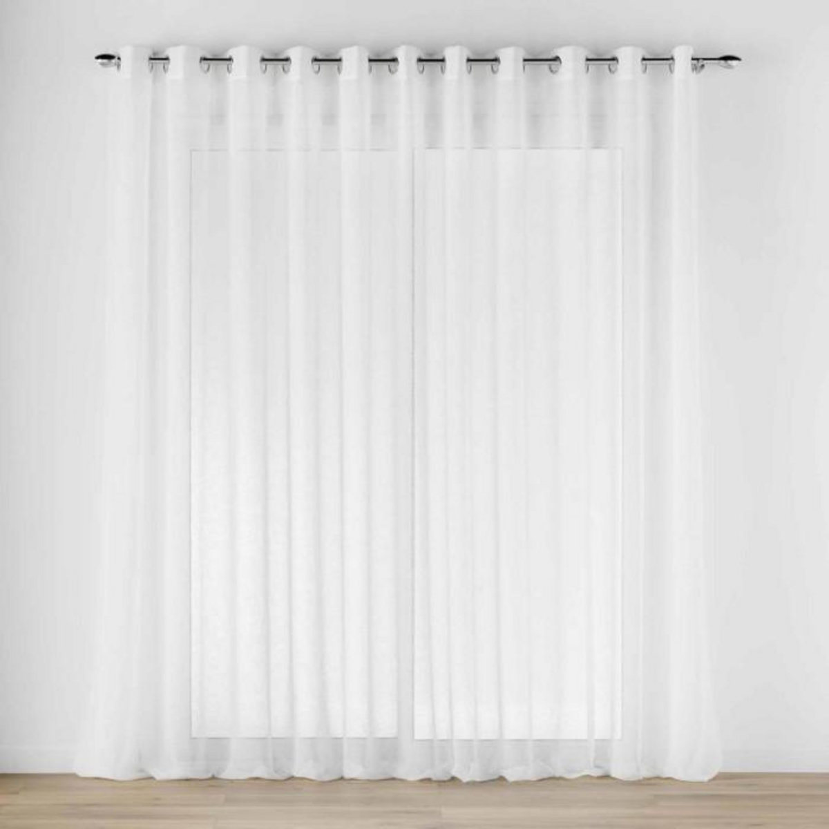 Paris Prix Rideau Voilage à Œillets  Carlin  400x240cm Naturel