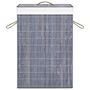 Voir la diapositive 4 : VIDAXL Panier a linge avec une seule section bambou gris