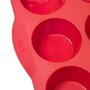  Moule Silicone  12 Muffins  33cm Rouge