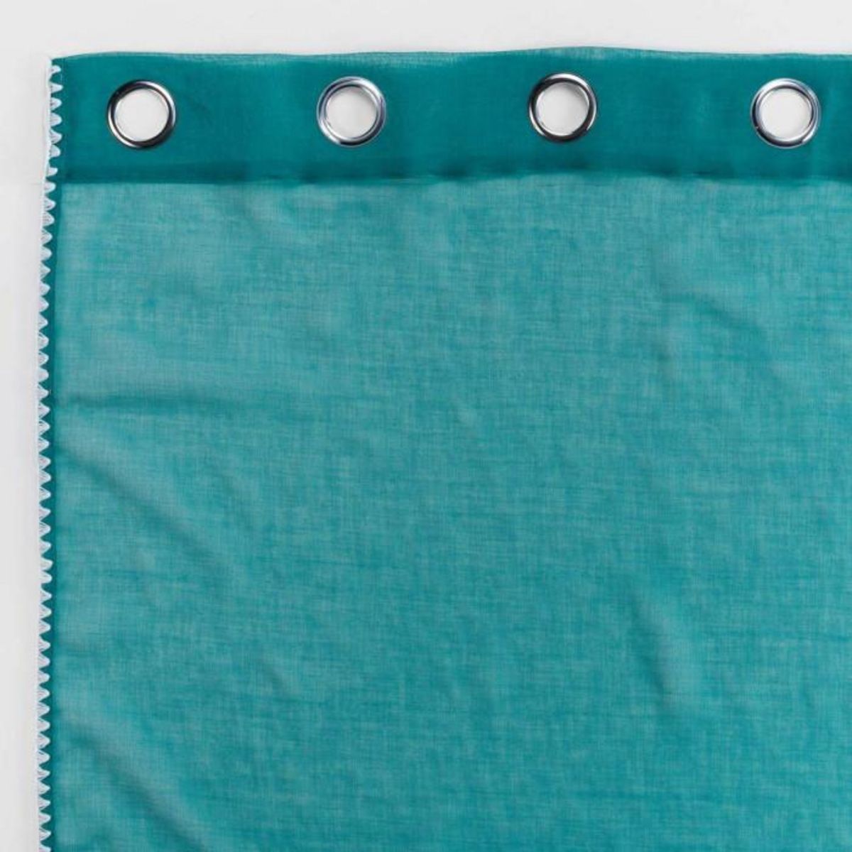 Paris Prix Rideau Voilage à Œillets  Fantaisie Louise  140x240cm Pétrole