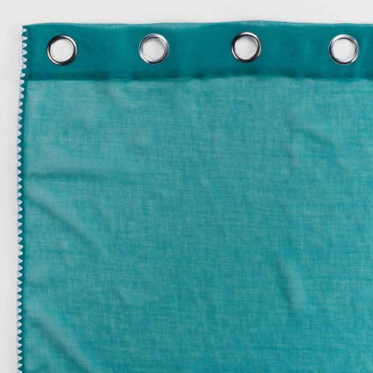 Paris Prix Rideau Voilage à Œillets  Fantaisie Louise  140x240cm Pétrole