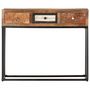 Voir la diapositive 3 : VIDAXL Table console Dore 90x30x75 cm Bois de recuperation massif