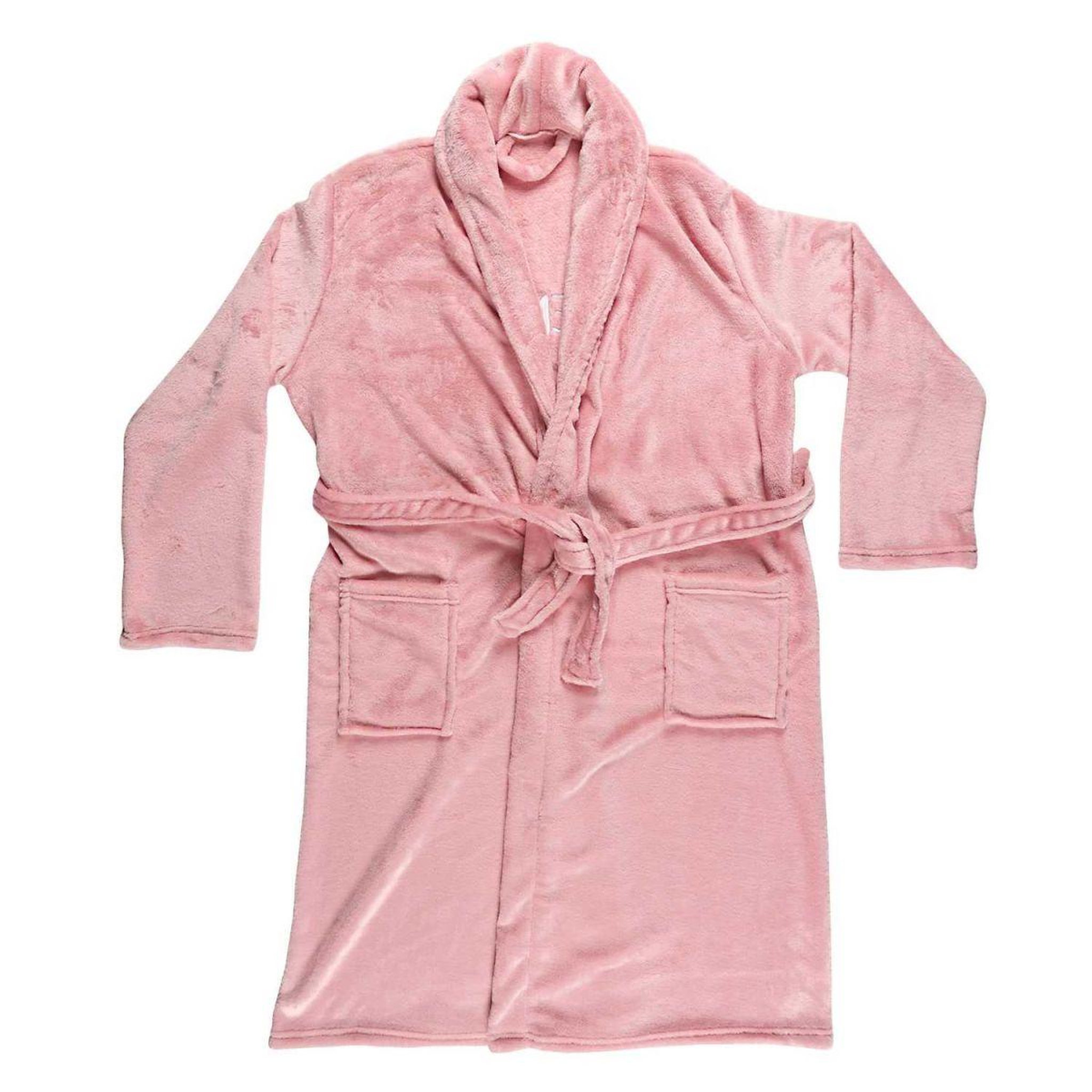 The concept Factory Robe de chambre sherpa  flemme de ouf  rose