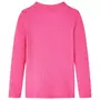 VIDAXL T-shirt enfants a manches longues tricot cotele rose vif 116