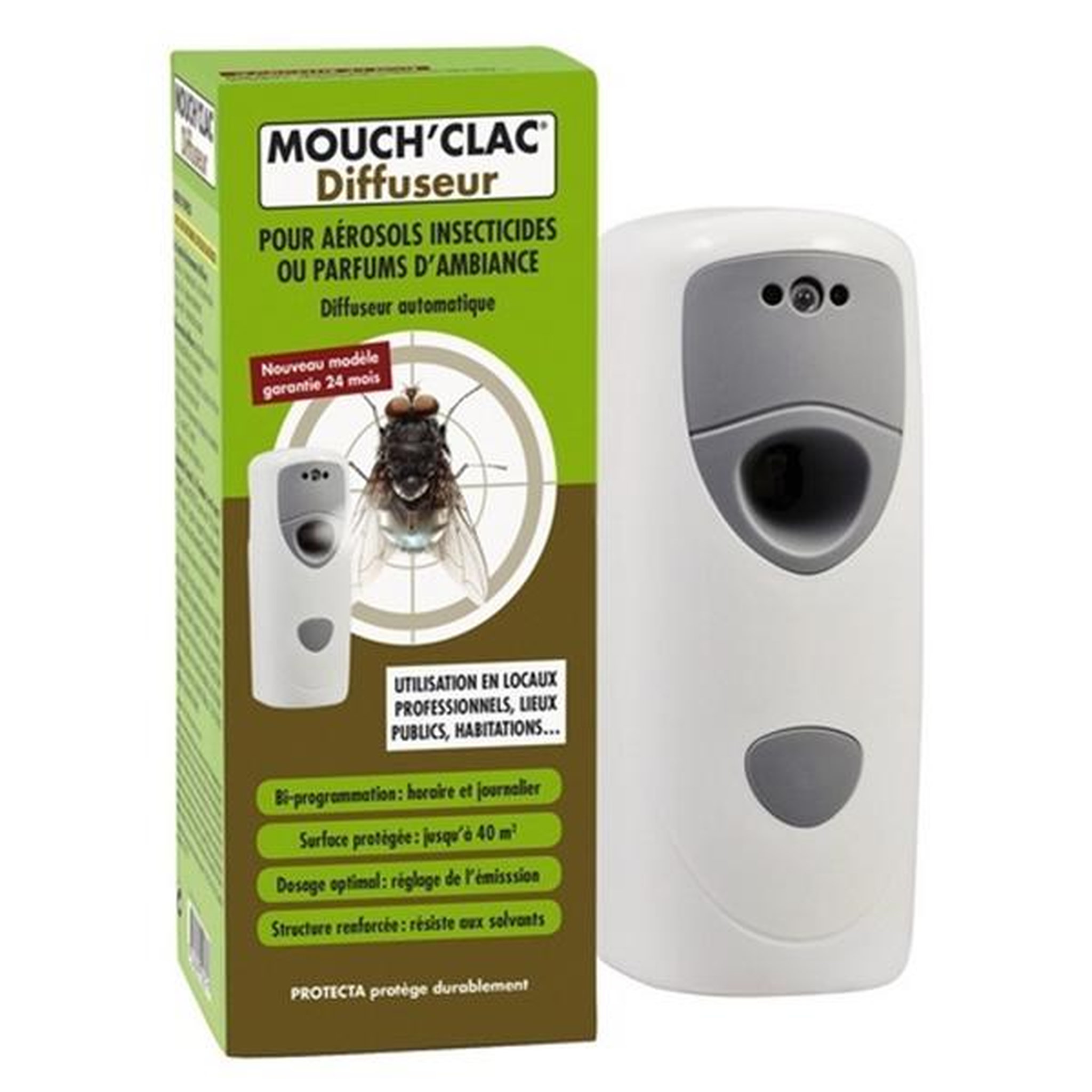 Mouch'clac Diffuseur automatique programmable avec télécommande - I360TC