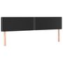 Voir la diapositive 2 : VIDAXL Tetes de lit 2 pcs Noir 100x5x78/88 cm Similicuir