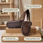 Voir la diapositive 4 : OZABI OZABI Mocassins Femme Penny Loafer Daim Confort