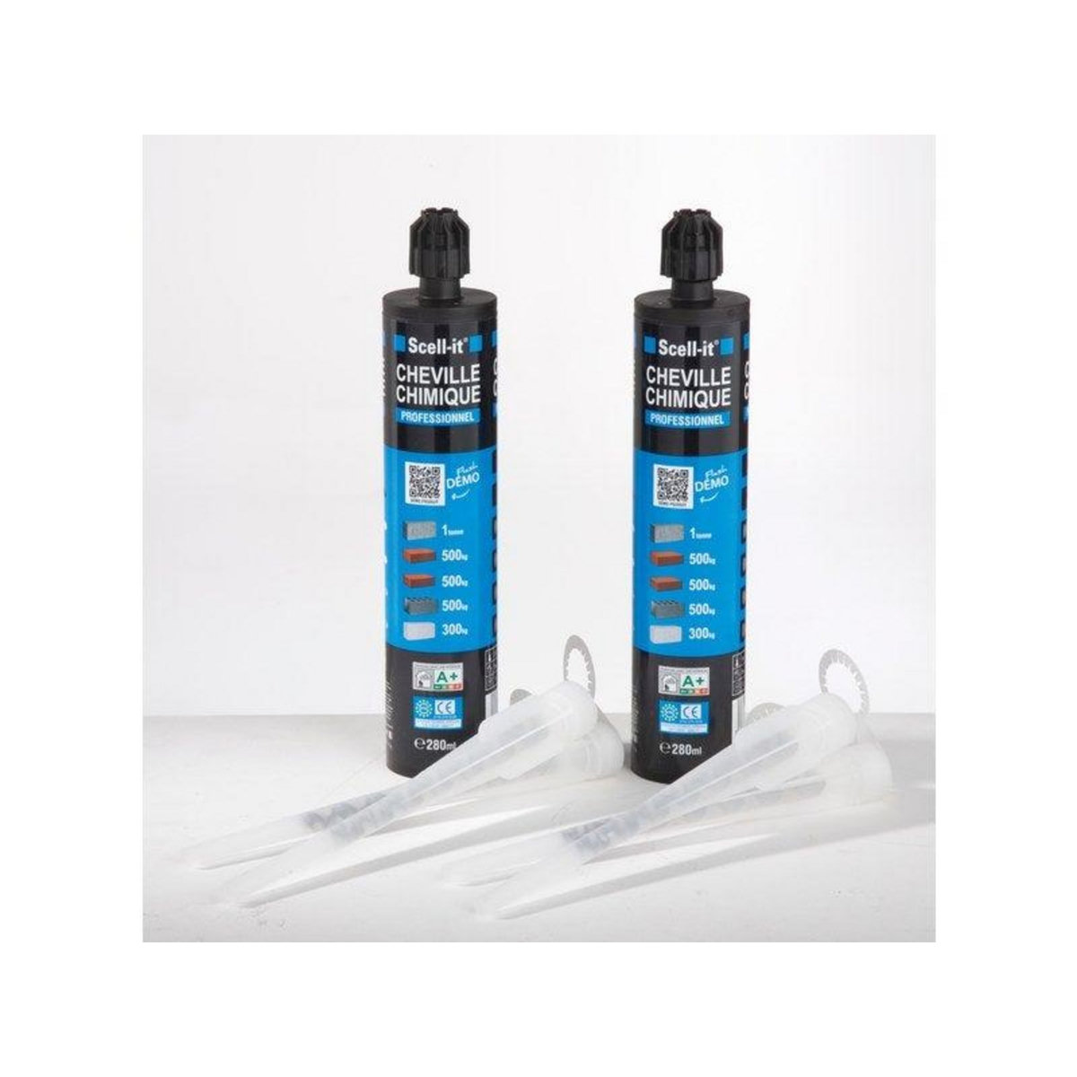 SCELL-IT Lot De 2 Cartouches De Scellement Chimique