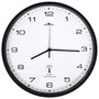 Voir la diapositive 3 : VIDAXL Horloge murale radioguidee Mouvement a quartz 31 cm Blanc/noir