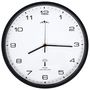 Voir la diapositive 3 : VIDAXL Horloge murale radioguidee Mouvement a quartz 31 cm Blanc/noir