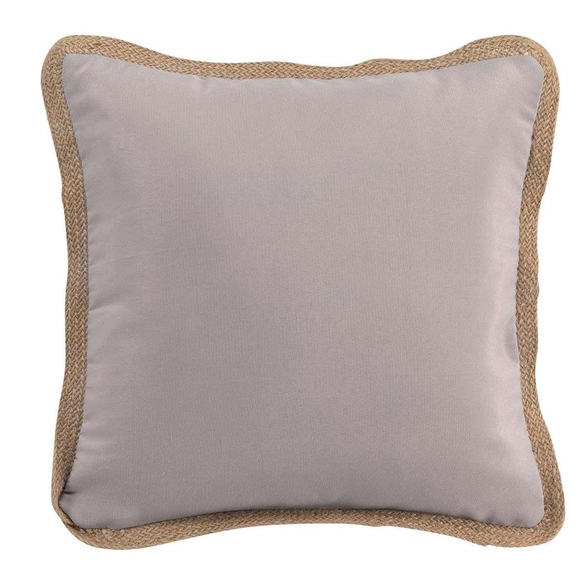 Douceur d'Intérieur Coussin déco carré  kelonia  40x40cm gris