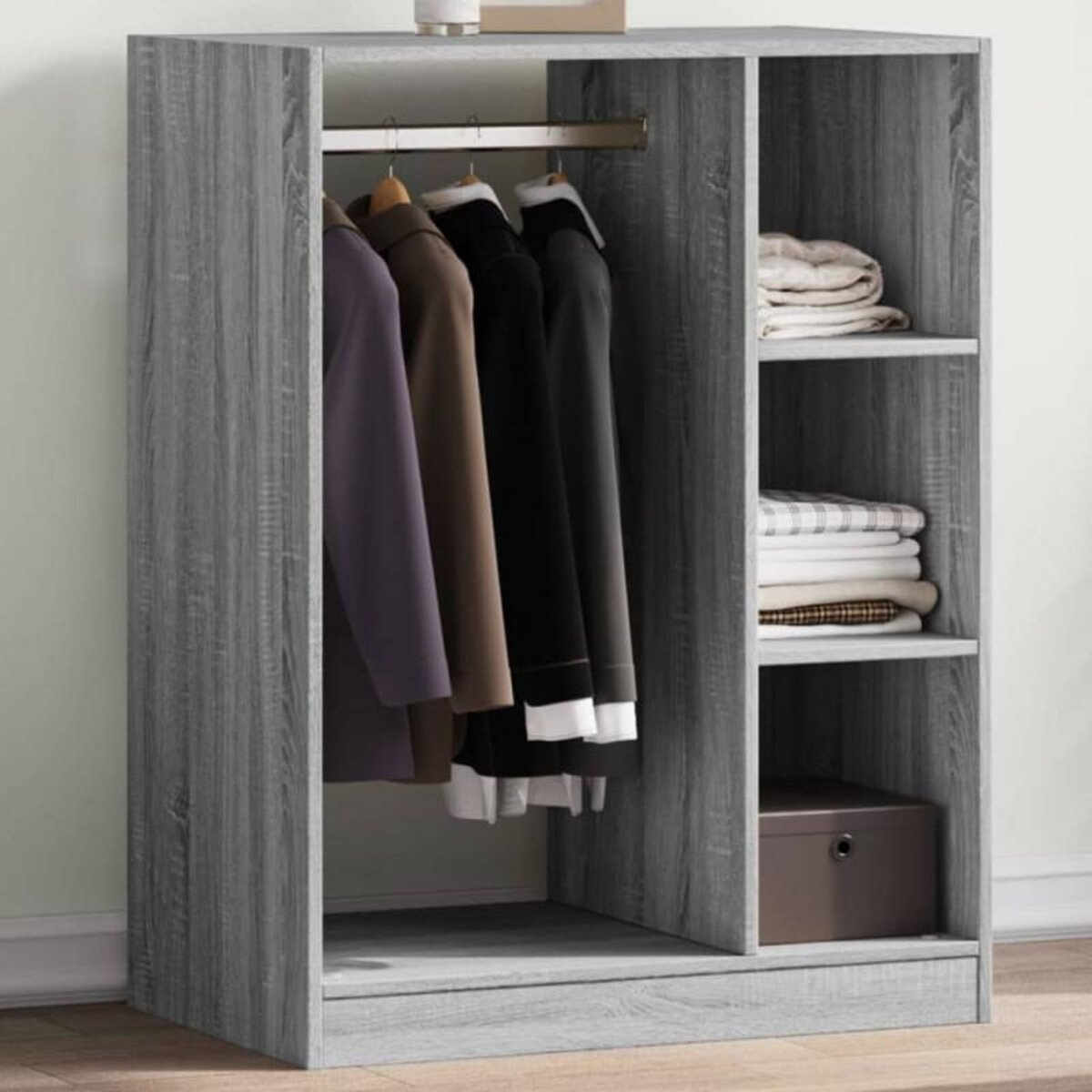 VIDAXL Garde robe sonoma gris 77x48x102 cm bois d ingénierie