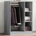 VIDAXL Garde robe sonoma gris 77x48x102 cm bois d ingénierie