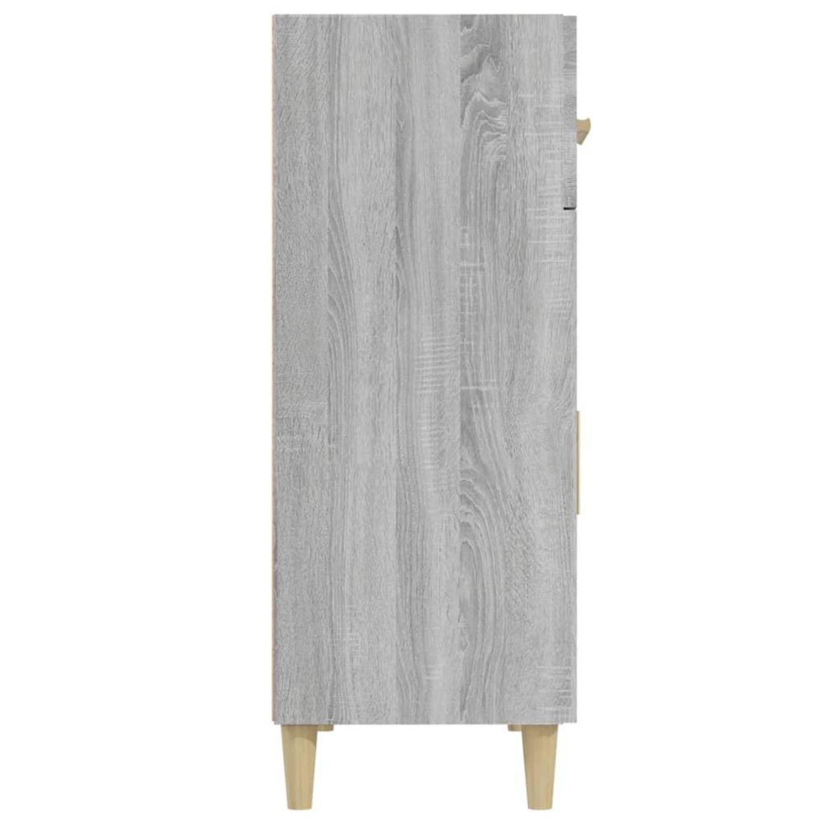 VIDAXL Buffet Sonoma gris 69,5x34x89 cm Bois d'ingenierie