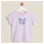 IN EXTENSO T-shirt manches courtes papillons fille