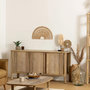 Voir la diapositive 2 : ATMOSPHERA Décoration Murale Arc  Seagrass  60cm Naturel