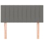 Voir la diapositive 3 : VIDAXL Tete de lit Gris fonce 90x5x78/88 cm Tissu
