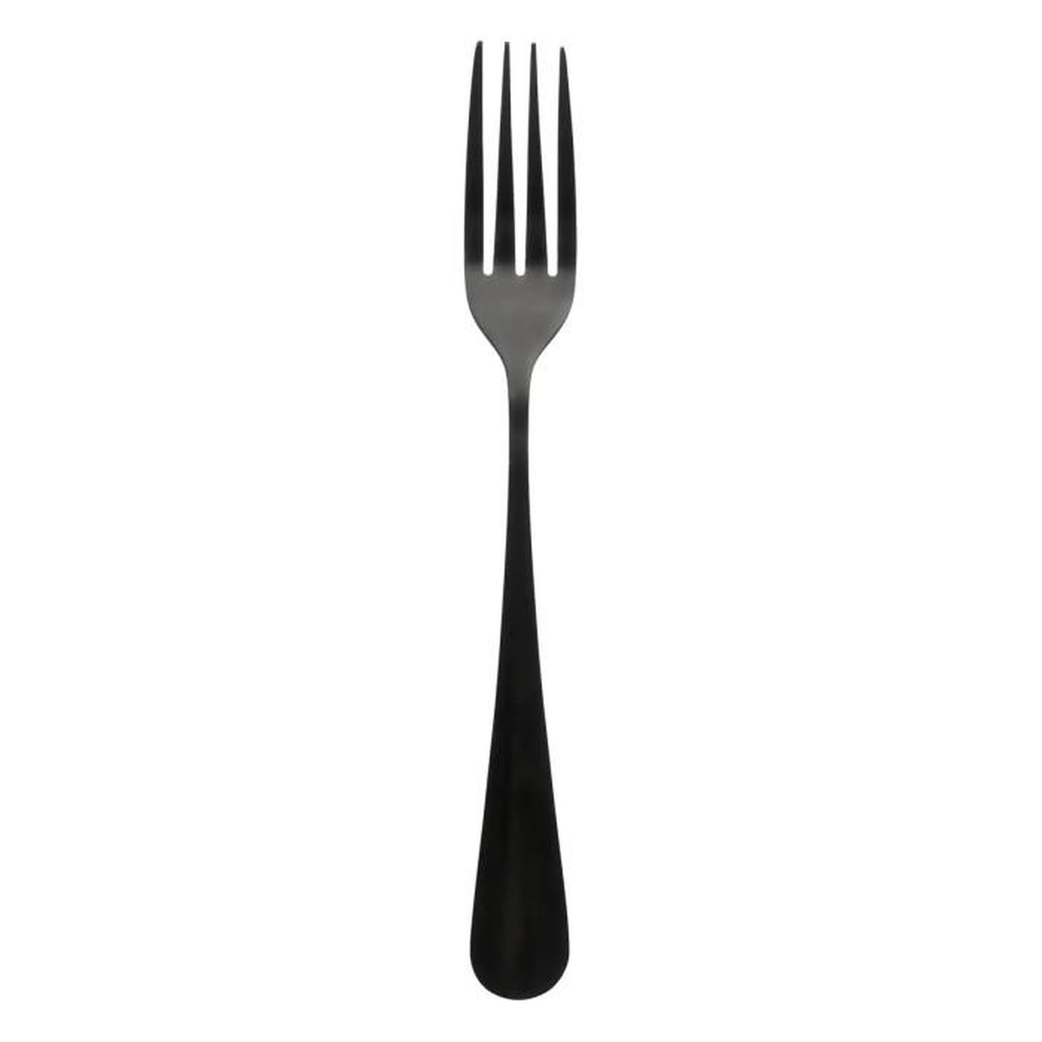 Voir la diapositive 2 : SECRET DE GOURMET Lot de 4 Fourchettes en Inox  Shadow  20cm Noir