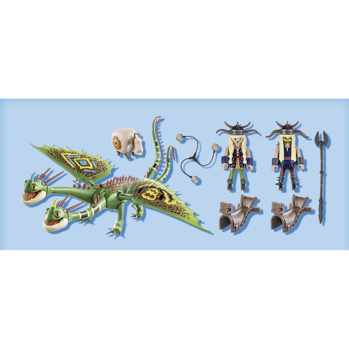 PLAYMOBIL 70730 Dragon Racing - Course de dragons : Kognedur Kranedur Pète et Prout