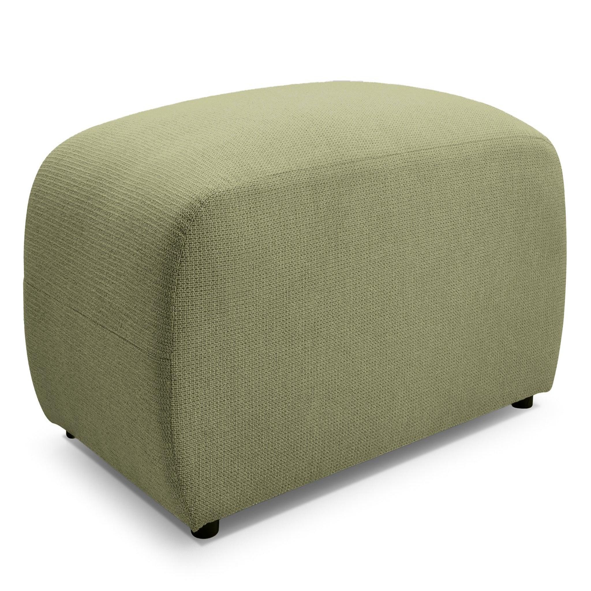 Voir la diapositive 6 : CASANOVA PARIS Sacha - pouf en tissu chiné 105x57x40