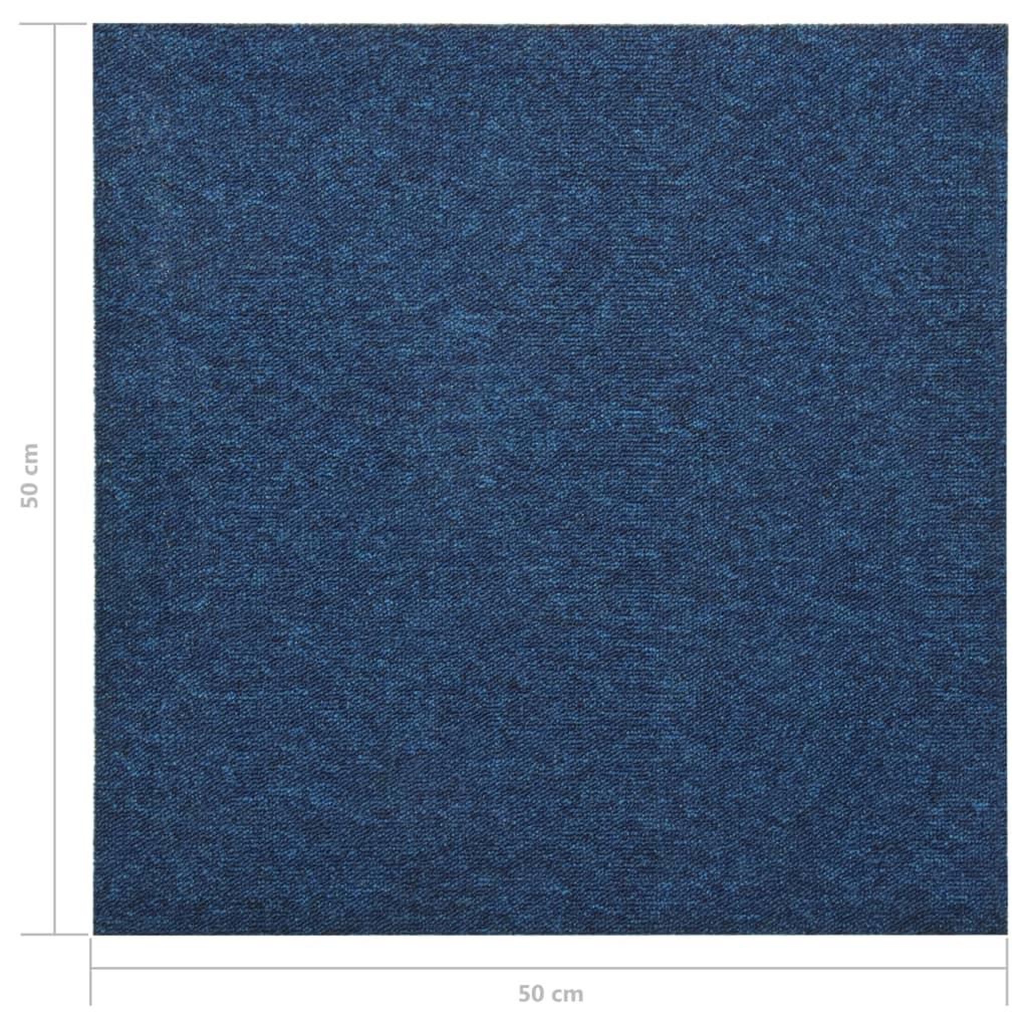 Voir la diapositive 6 : VIDAXL Dalles de tapis de sol 20 pcs 5 m^2 50x50 cm Bleu fonce