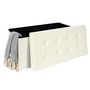 Voir la diapositive 4 : Paris Prix Banc Pliable & Coffre  Eleonor  76cm Beige