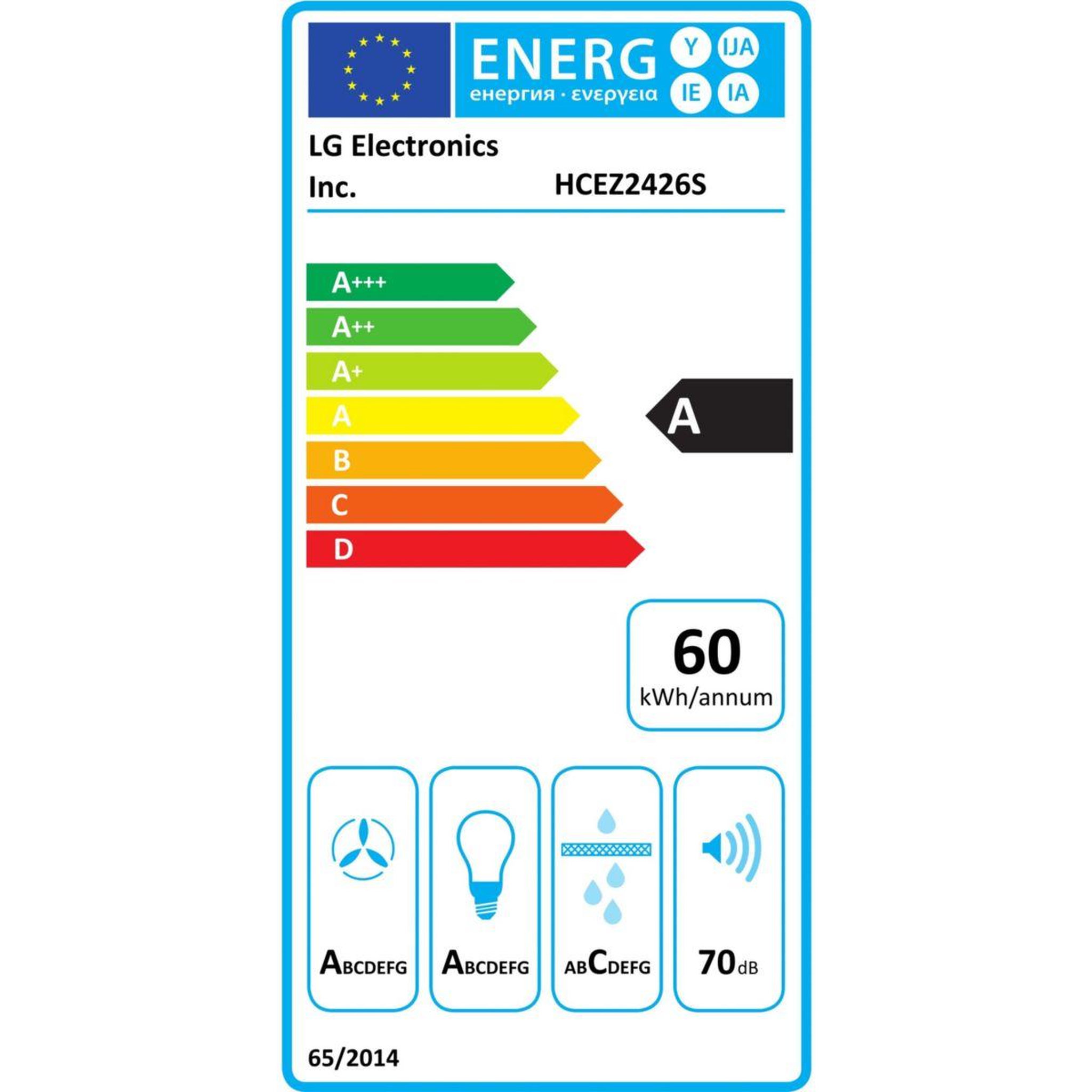 Voir la diapositive 6 : LG Hotte décorative murale hcez2426s thinq