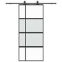 Voir la diapositive 2 : VIDAXL Porte coulissante avec kit de quincaillerie noir 90x205 cm
