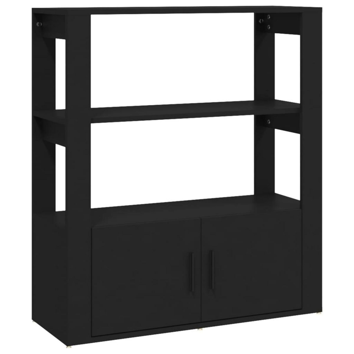 VIDAXL Buffet Noir 80x30x90 cm Bois d'ingenierie