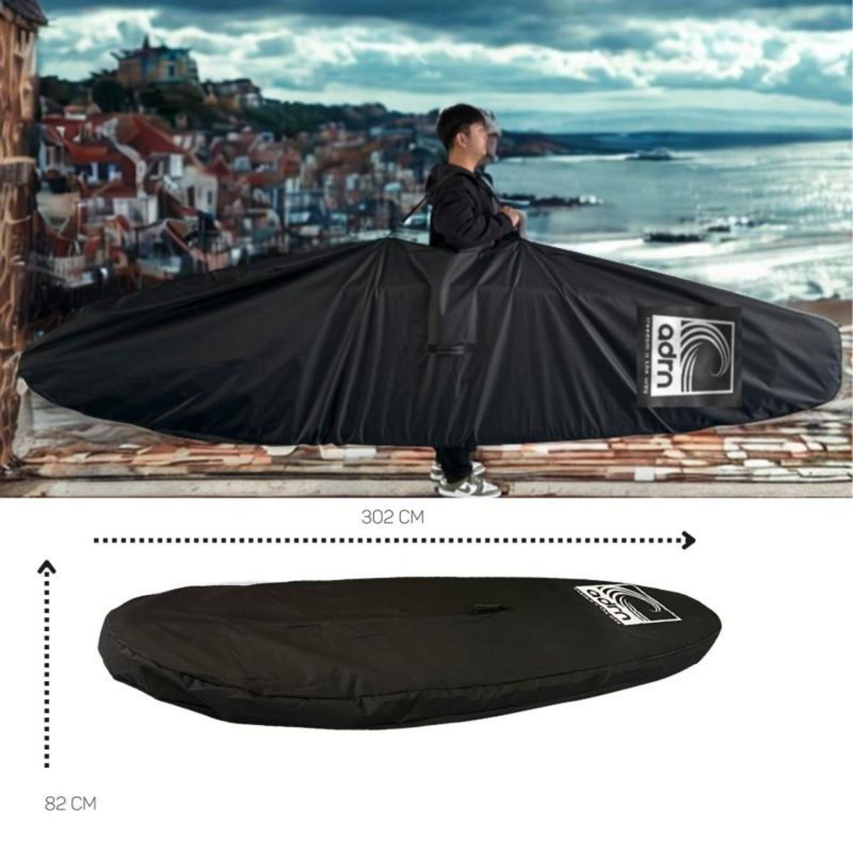 ADRENALIN Housse universelle de transport pour Stand Up Paddle - 300 cm