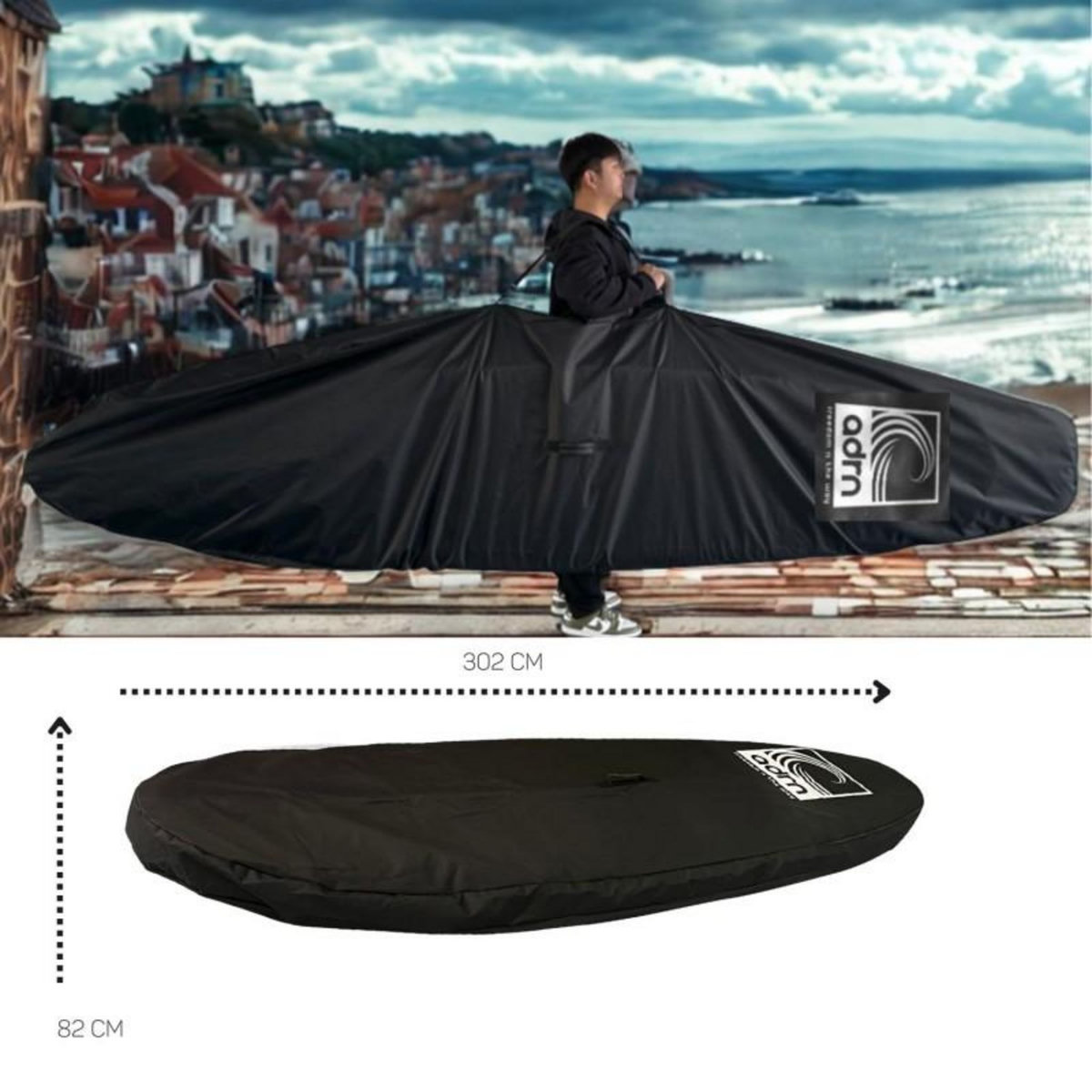 ADRENALIN Housse universelle de transport pour Stand Up Paddle - 300 cm