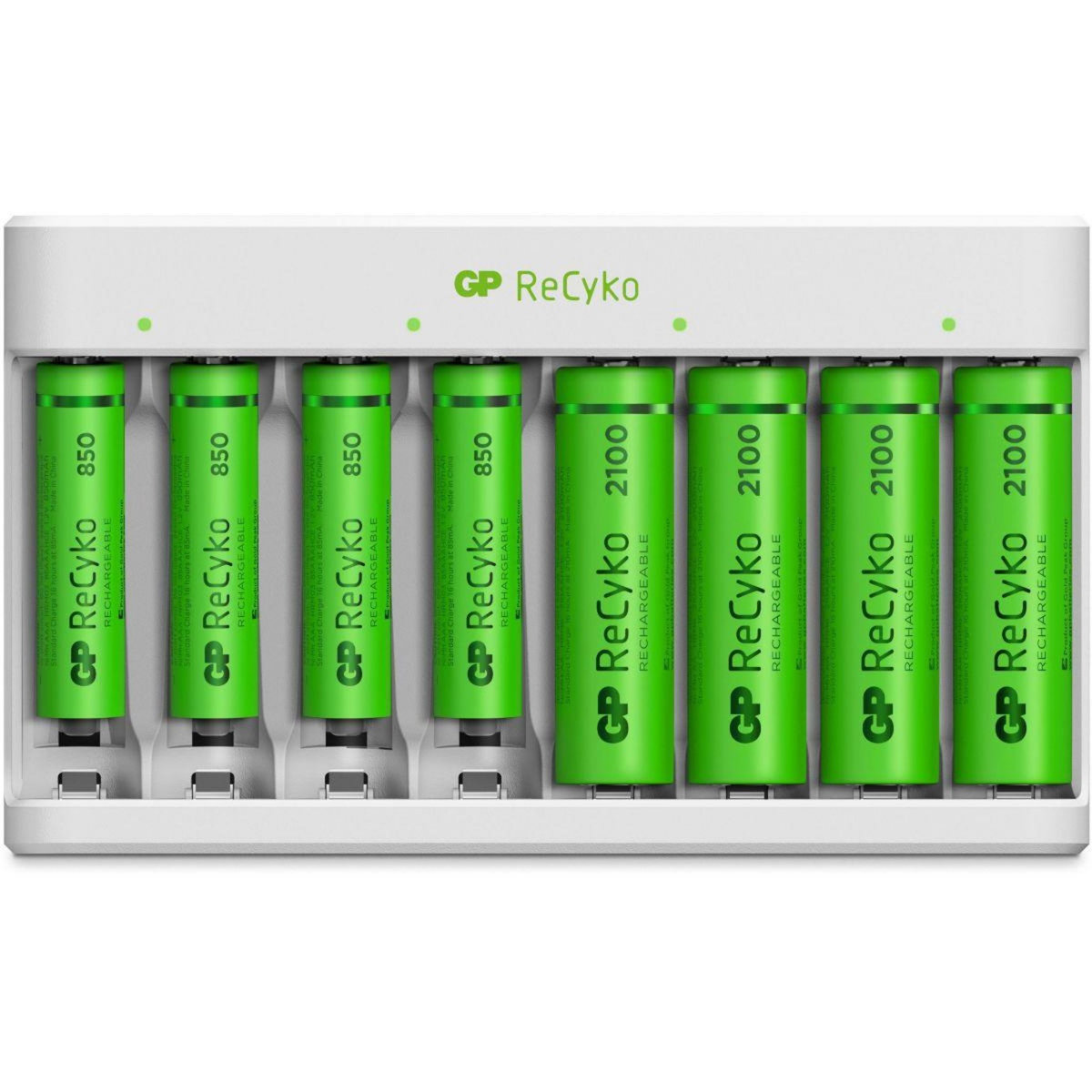 GP BATTERIES Chargeur secteur + 4 Piles AA + 4 Piles AAA