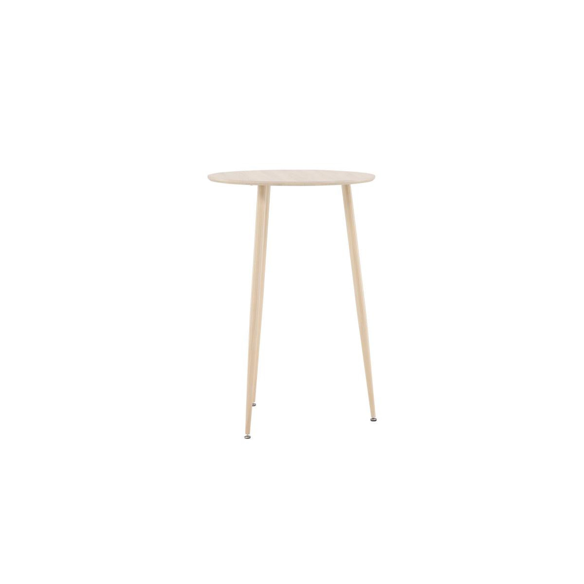 Voir la diapositive 6 : Paris Prix Table de Bar  Plaza  105cm Naturel