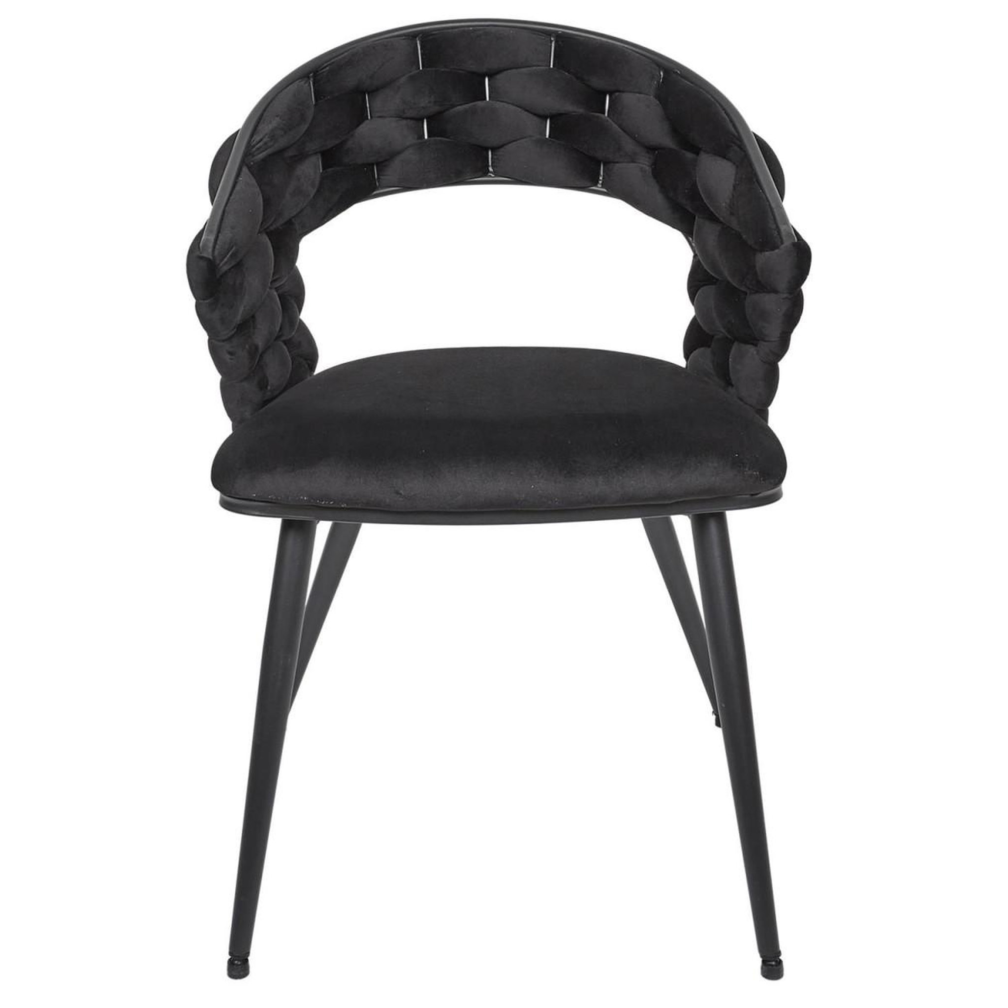 Voir la diapositive 3 : The Home Deco Factory Lot de 2 chaises design  salyer  82cm noir