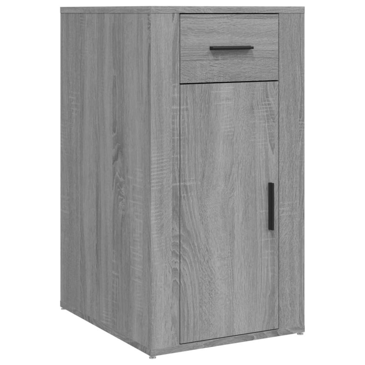VIDAXL Armoire de bureau Sonoma gris 40x49x75 cm Bois d'ingenierie