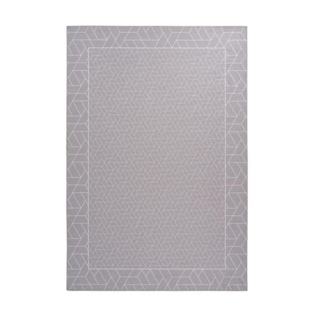 Paris Prix Tapis Imprimé Géométrique  Florence  Gris
