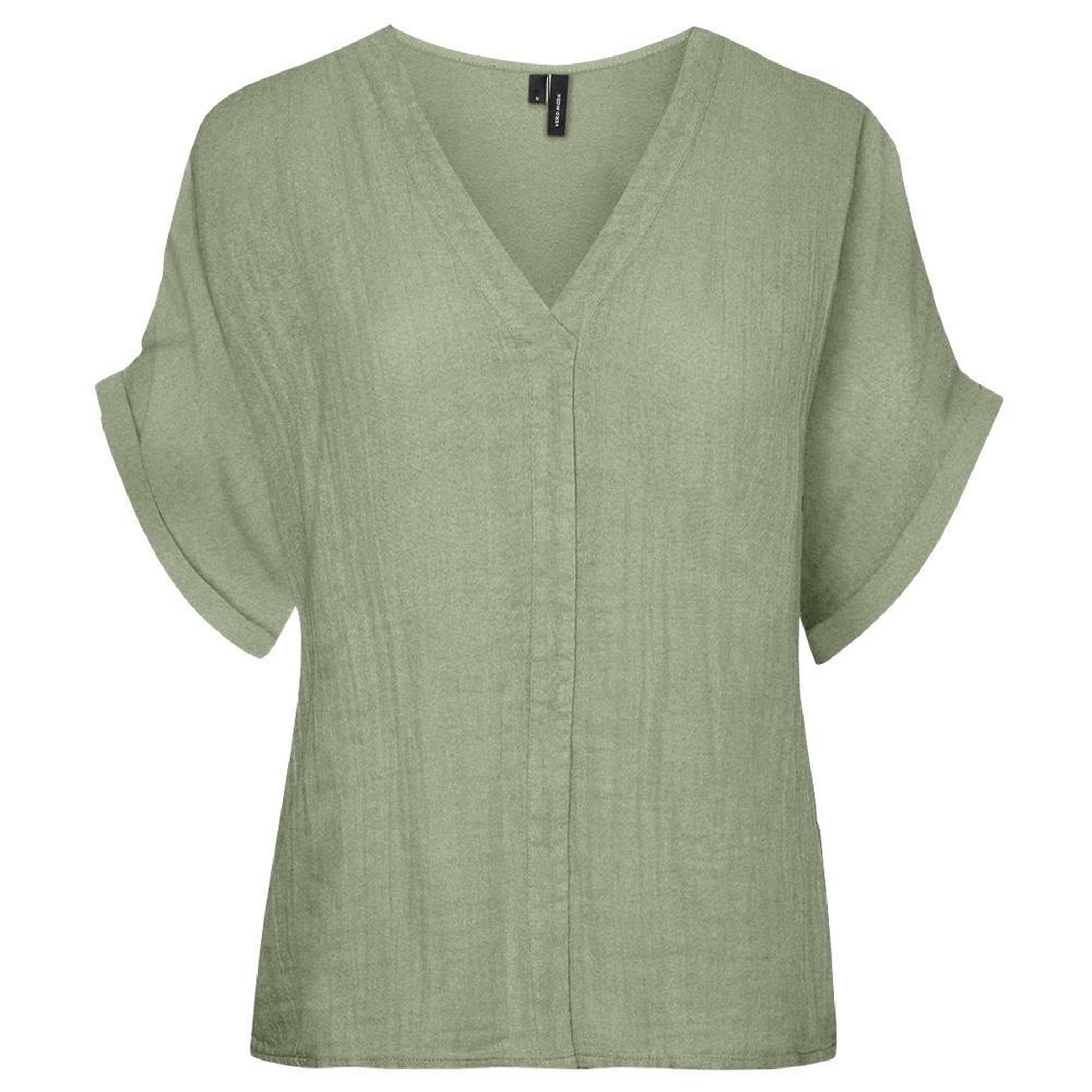 Voir la diapositive 2 : Vero Moda T-Shirt Vert Femme Vero Moda Mathilda