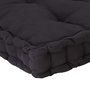 Voir la diapositive 5 : VIDAXL Coussin de plancher de palette Coton 120x80x10 cm Noir