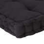Voir la diapositive 5 : VIDAXL Coussin de plancher de palette Coton 120x80x10 cm Noir
