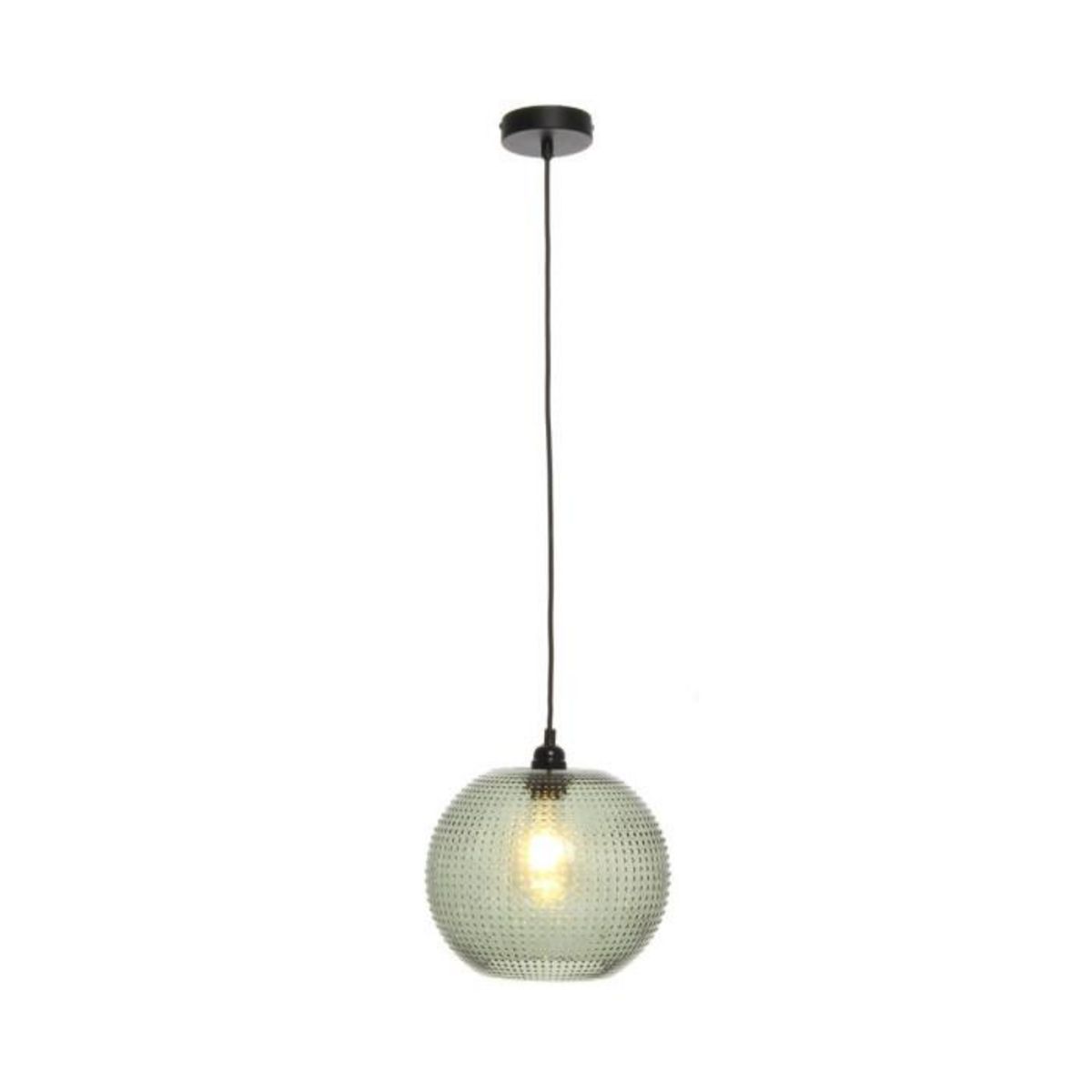 Paris Prix Lampe Suspension en Verre  Saturne  23cm Vert