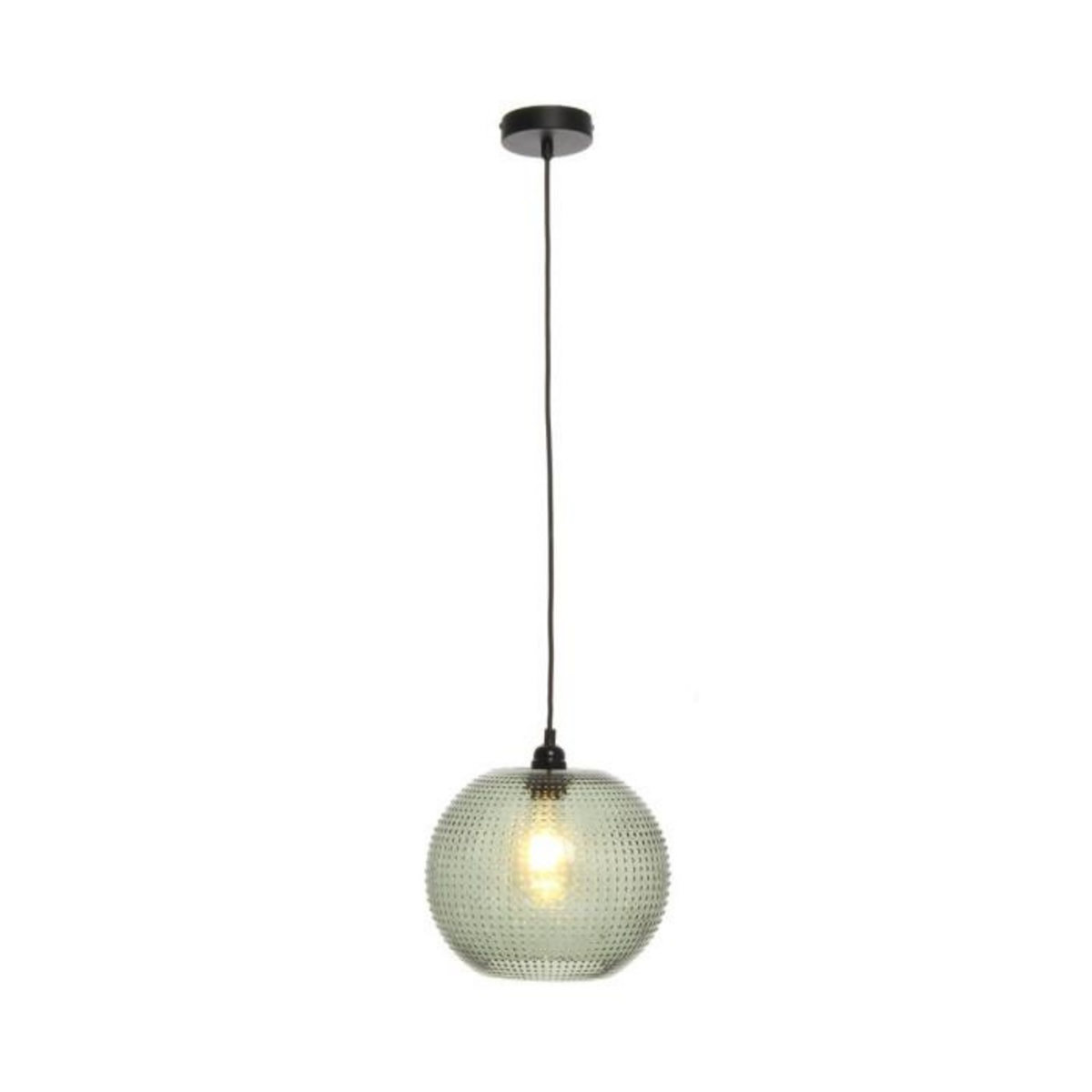 Paris Prix Lampe Suspension en Verre  Saturne  23cm Vert
