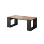 Voir la diapositive 3 : BEST MOBILIER Willow - table basse - effet bois et gris - 120 cm - style industriel