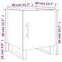 Voir la diapositive 6 : VIDAXL Tables de chevet 2 pcs noir 40x40x50 cm bois d'ingenierie