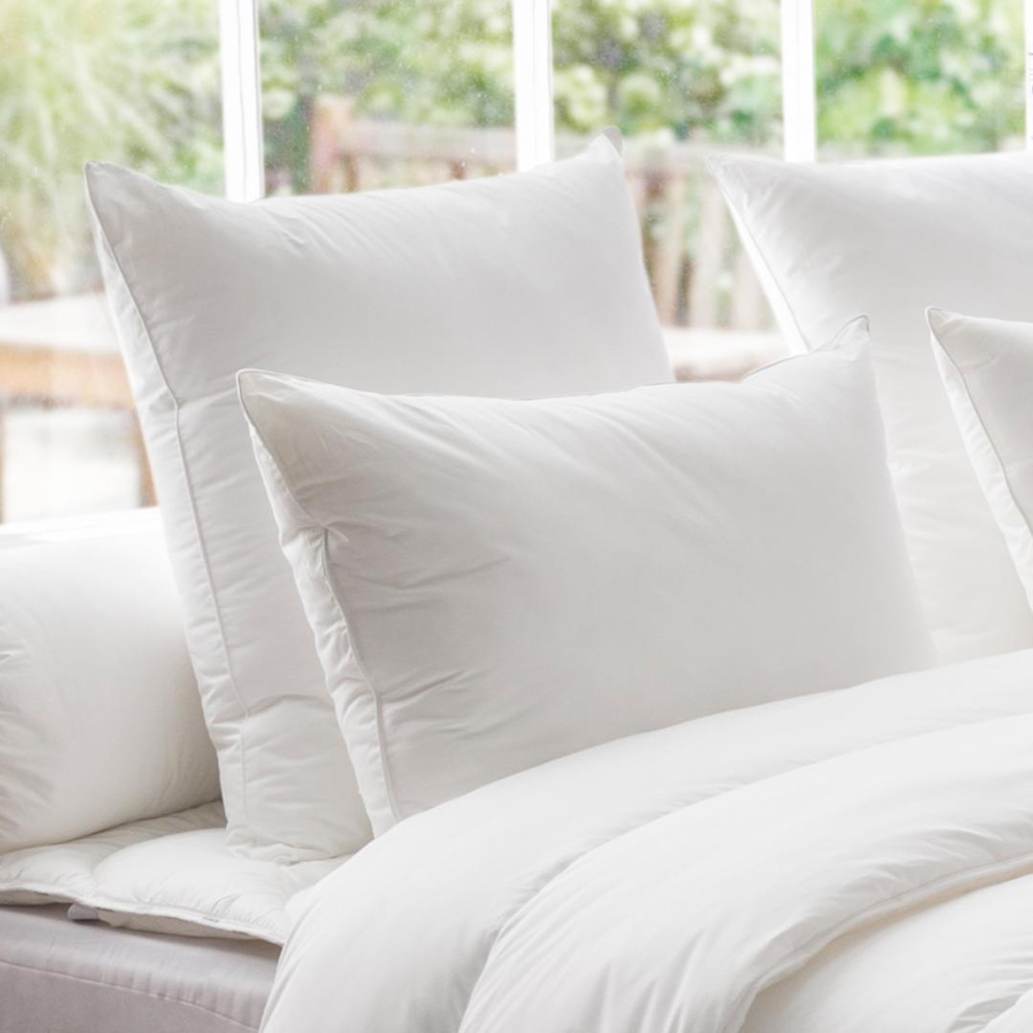 DODO Oreiller thermoduv 70% duvet d'oie medium. Coloris disponibles : Blanc