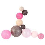 Paris Prix Guirlande Boules 10 Led  Multi Taille  192cm Fushia