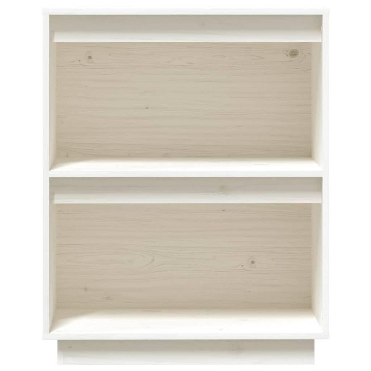 VIDAXL Armoire console Blanc 60x34x75 cm Bois de pin solide
