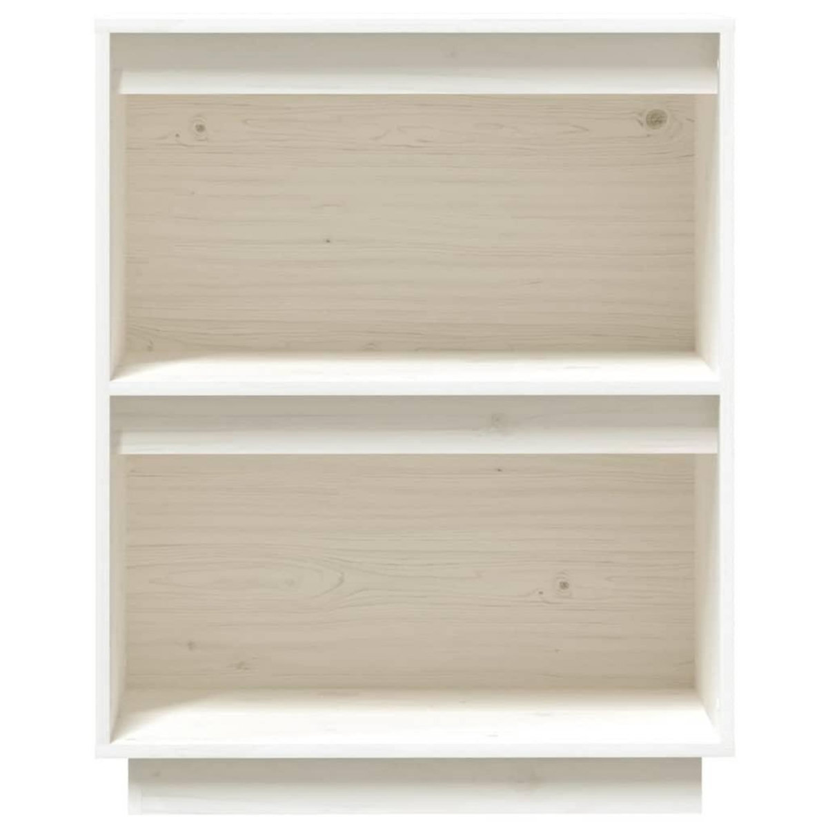 VIDAXL Armoire console Blanc 60x34x75 cm Bois de pin solide